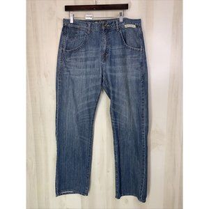 Vintage G Unit Embriodered Pockets Heavy Weight Raw Materials Mens Jeans 34x34-